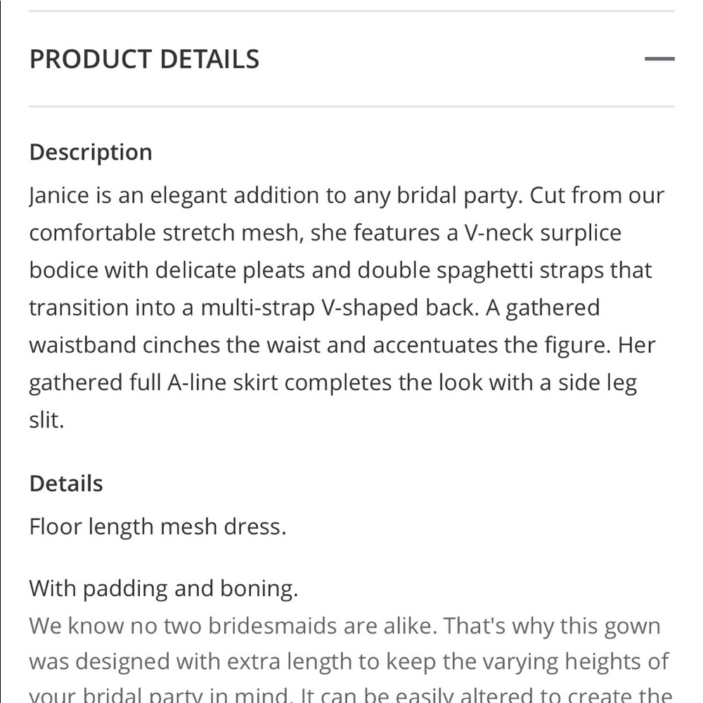 Ink blue bridesmaid dress